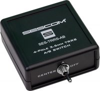 SES-TRRS-AB Passive 3.5mm A/B TRRS Switch with Ground Switching
